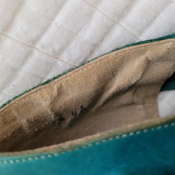 Vintage 70s Devon park mexican teal huaraches | size 9 - Picture 4 of 8